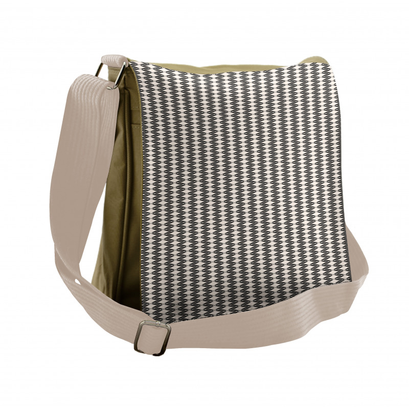 Optical Illusion Zigzags Messenger Bag