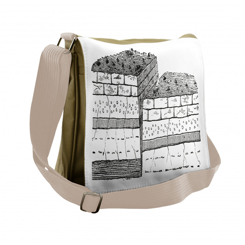 Rock Formation Theme School Messenger Bag