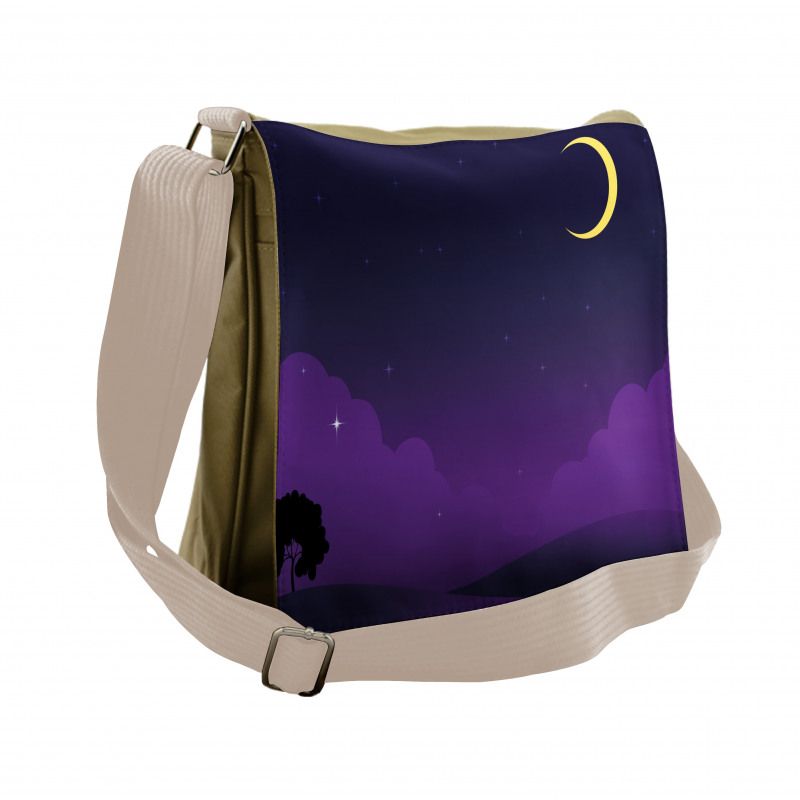 Nightfall with the Moon Messenger Bag