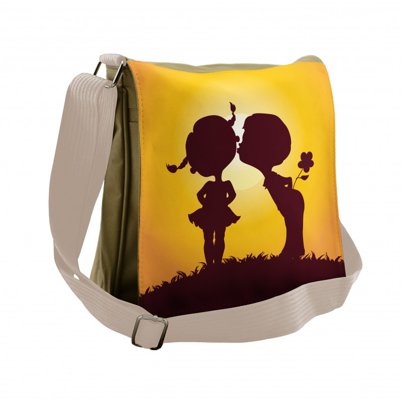 Children Silhouettes Messenger Bag