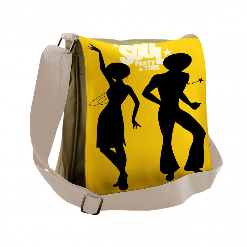 Soul Party Time Typography Messenger Bag