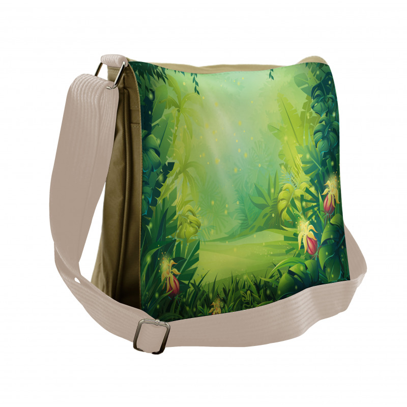 Cartoon Vivid Scene Messenger Bag