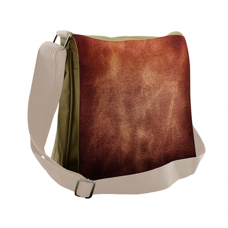 Grunge Style in Brown Hues Messenger Bag