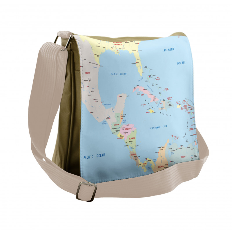 Caribbean Islands Messenger Bag