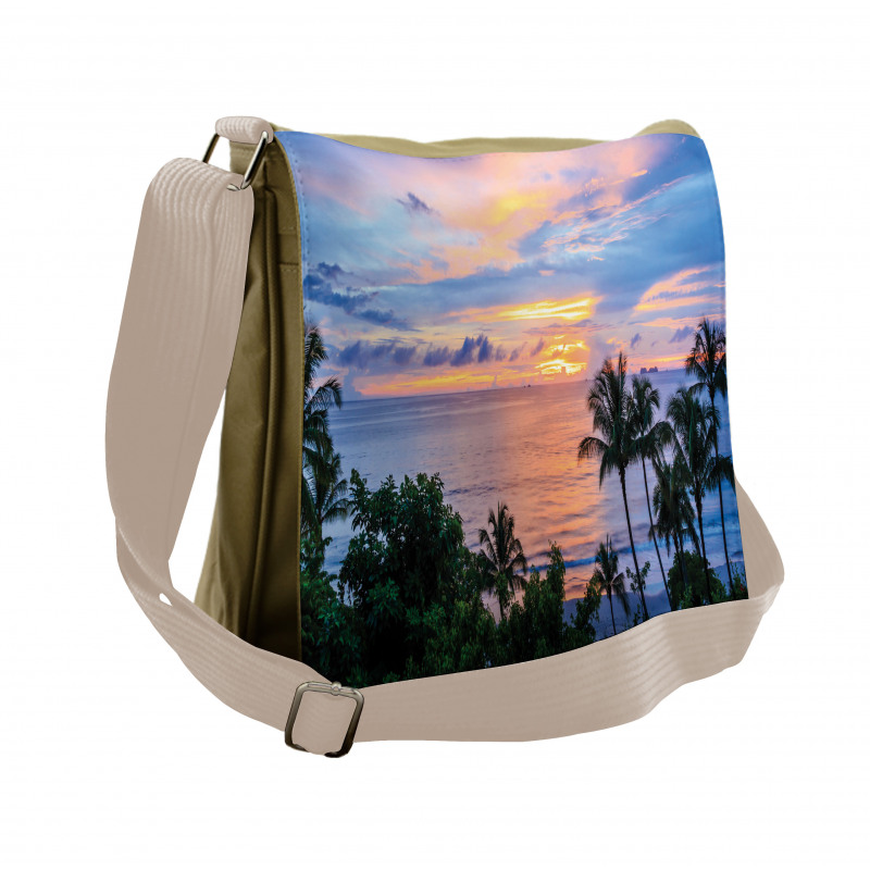 Serene and Tropical Messenger Bag