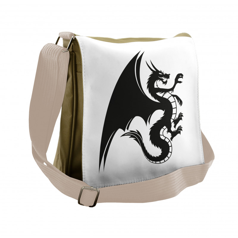 Fantasy Goth Creature Messenger Bag