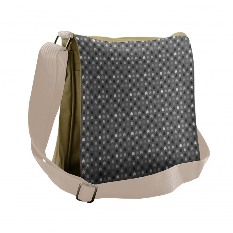 Strokes Pointing Upwards Messenger Bag