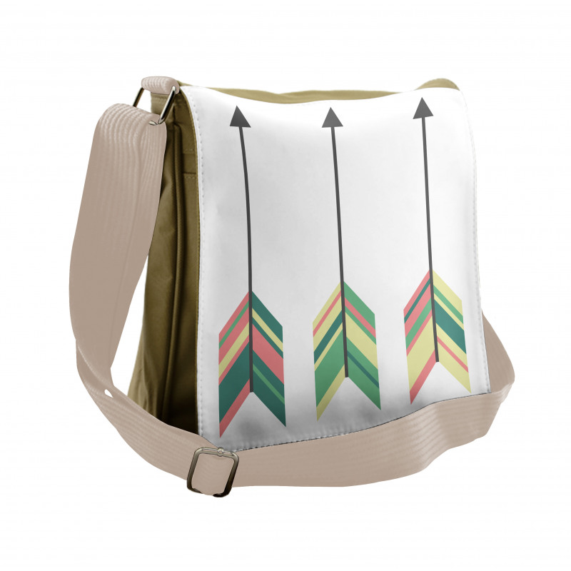 Colorful Symbol Illustration Messenger Bag