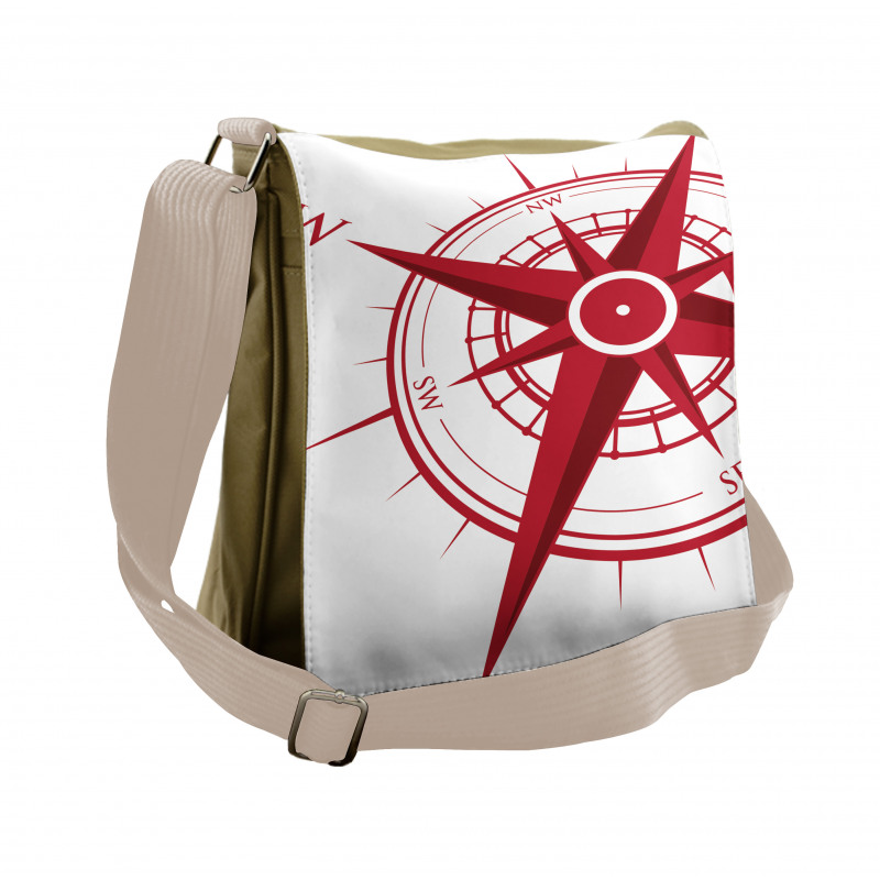 Angle Drawn Navigate Star Messenger Bag