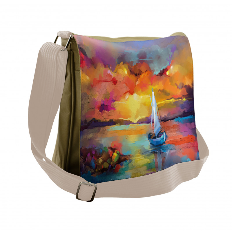 Impressionist Seascape Messenger Bag