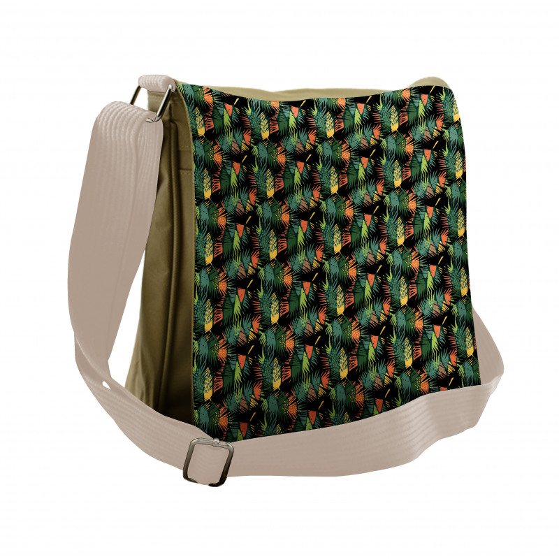 Tropical Hawaiian Jungle Messenger Bag