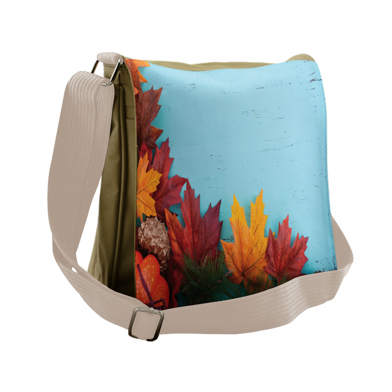 Canadian Maple Foliage Messenger Bag