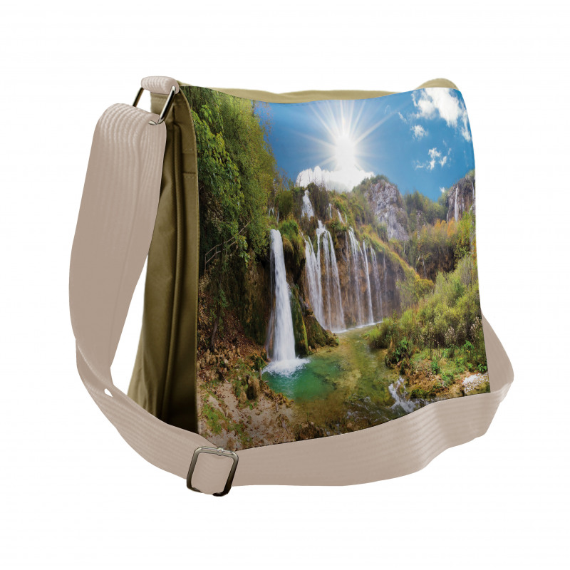 Magnificent Waterfalls Day Messenger Bag