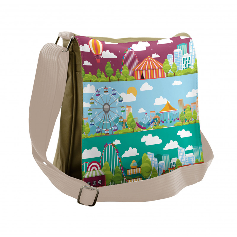 Carousels Slide Swings Messenger Bag