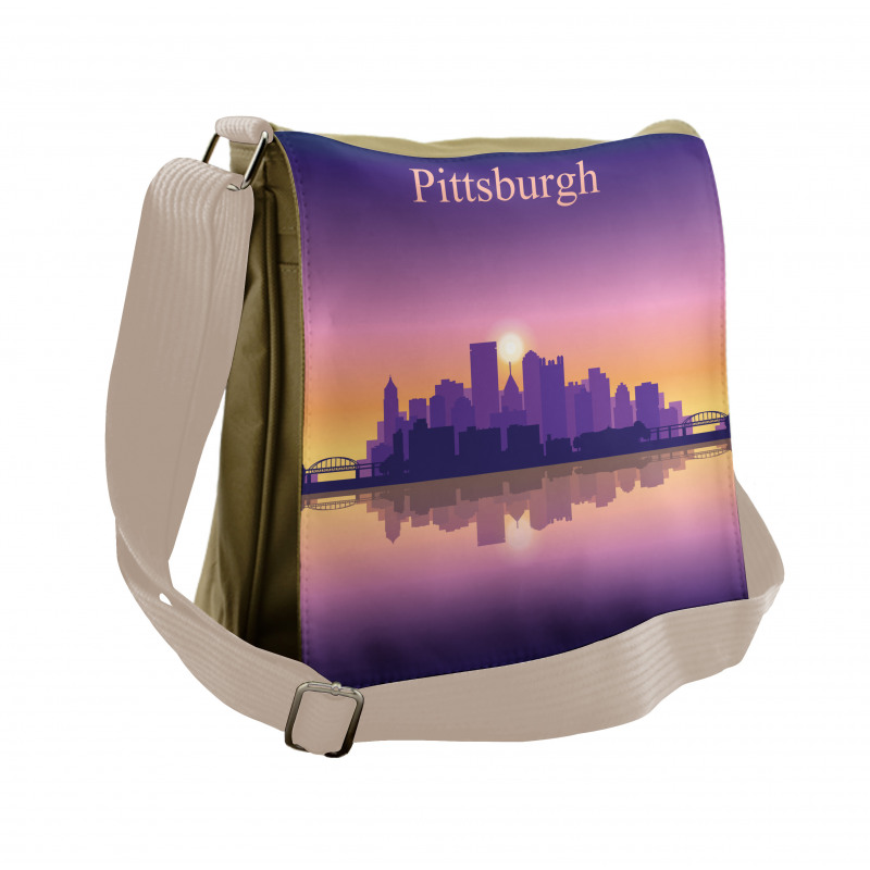 Reflection of City Messenger Bag