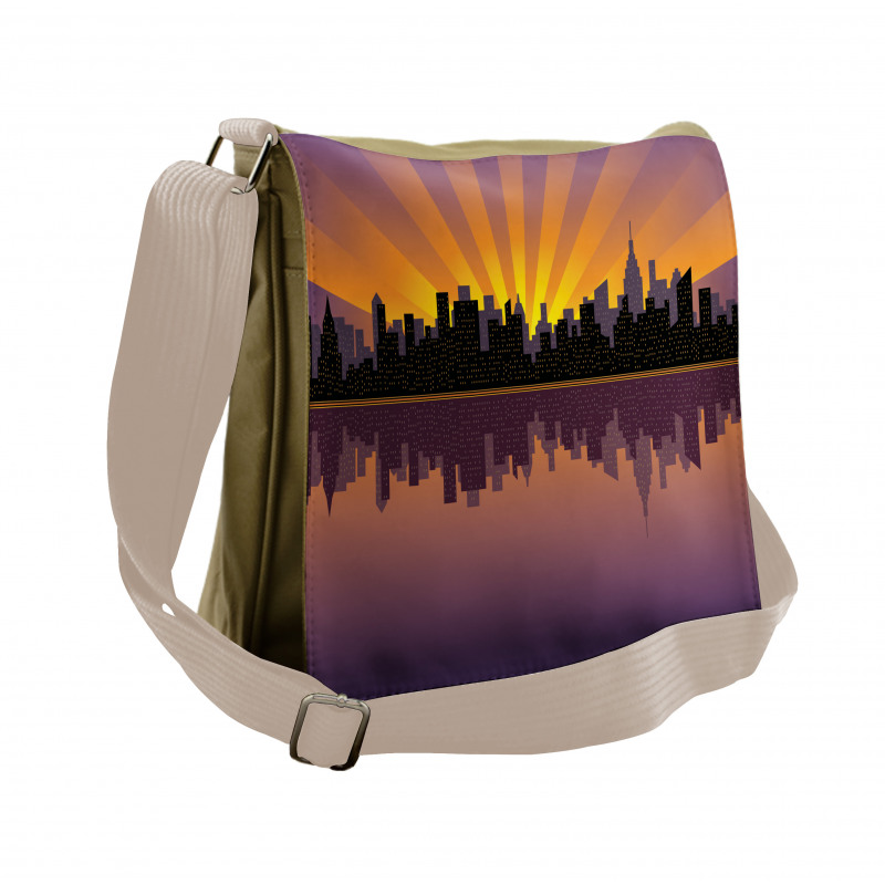 Manhattan from the East River Messenger Bag