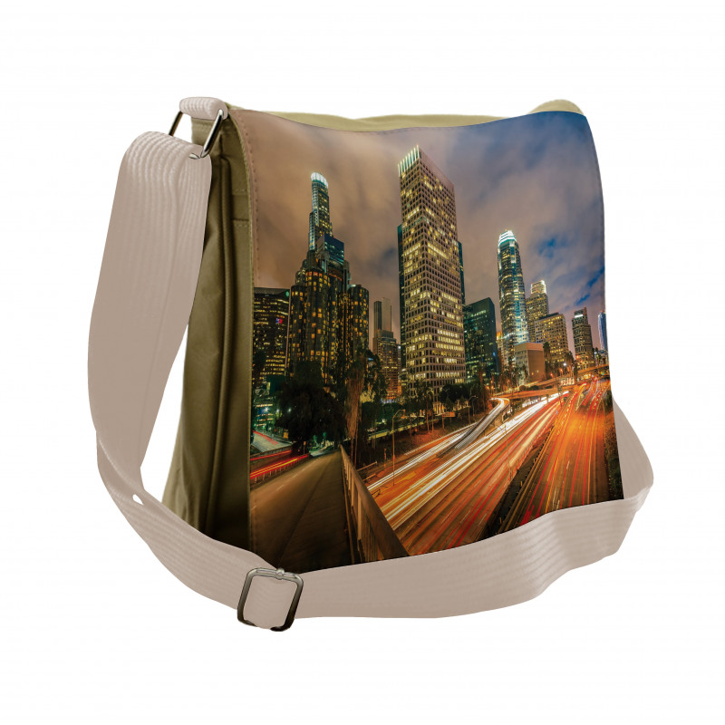 Los Angeles in Motion Blur Messenger Bag