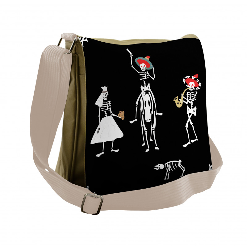 Spooky Wedding Art Messenger Bag