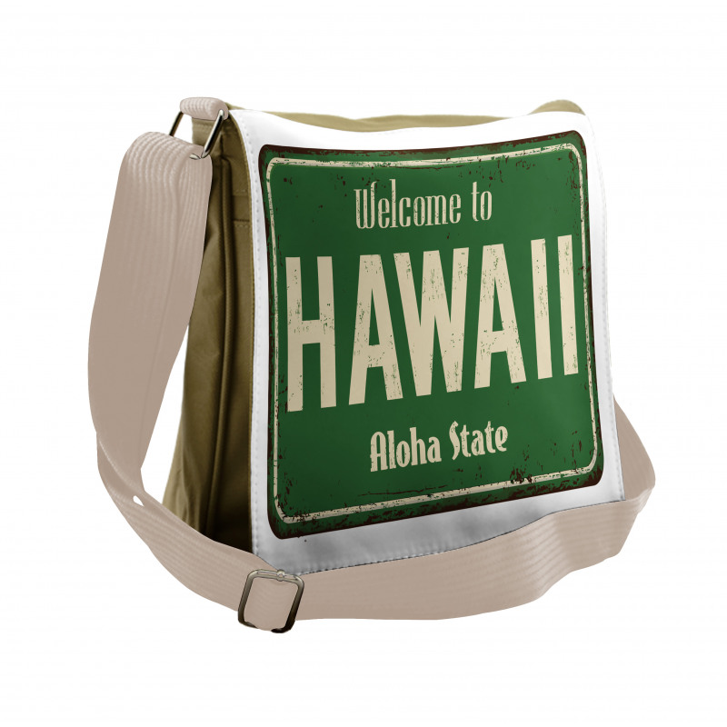 Welcome to Hawaii Vintage Messenger Bag