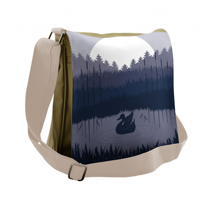 Gloomy Night Layout Summer Messenger Bag