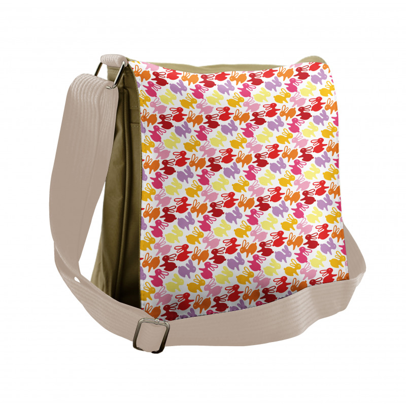 Colorful Computer Graphics Messenger Bag