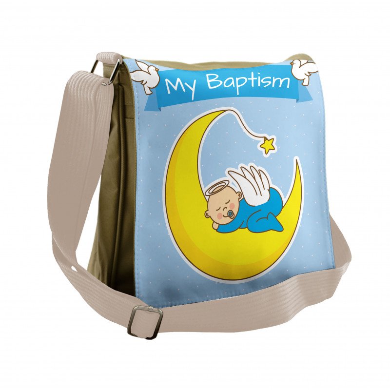 Baby Sleeps on the Moon Messenger Bag