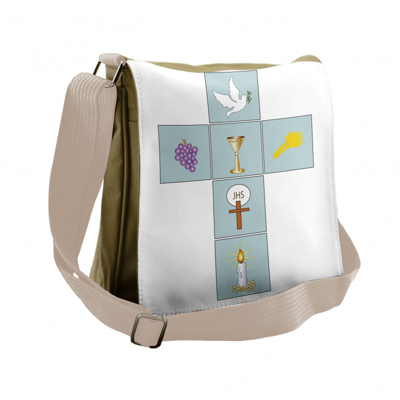 Greeting and Welcoming Image Messenger Bag