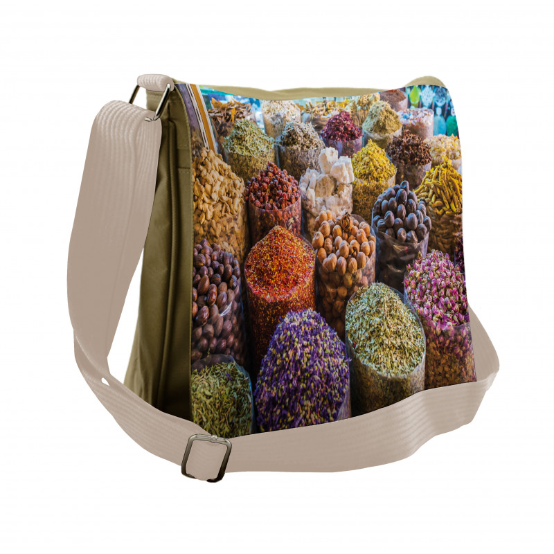 Colorful Dried Ingredients Messenger Bag