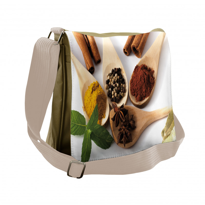 Artistically Arranged Healthy Messenger Bag