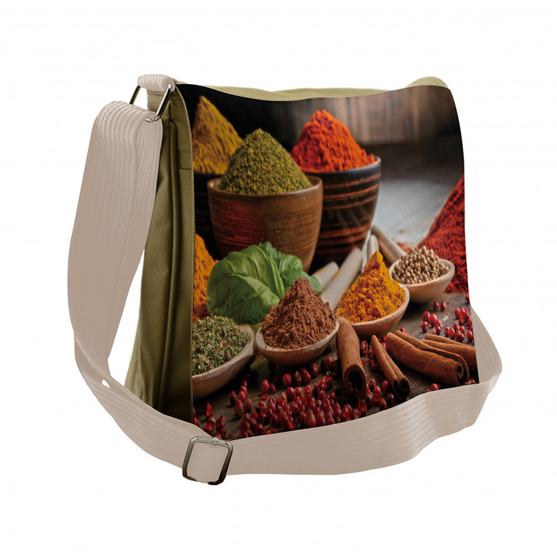 Varieties of Organic Items Messenger Bag