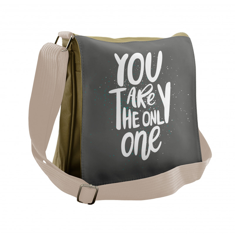 Romantic Lettering Art Messenger Bag