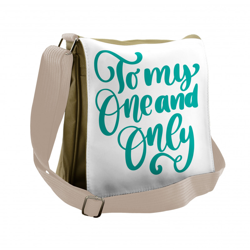 Vibrant Wording Messenger Bag