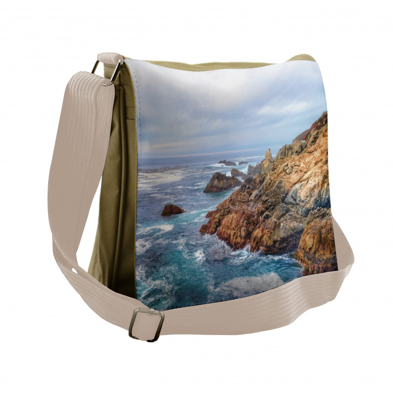 Garrapata Beach Rocky Coast Messenger Bag