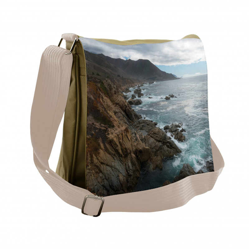 Central Coast Overcast Sky Messenger Bag