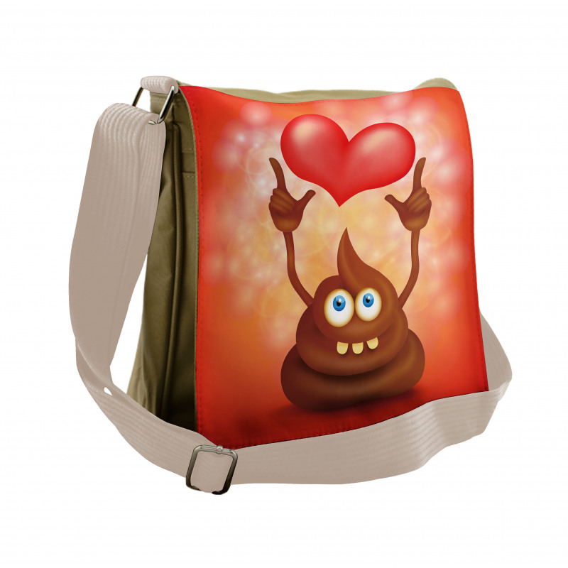 Whimsical Turd Love Messenger Bag