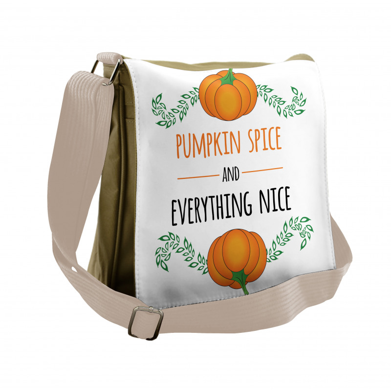 Pumpkin Drawings Messenger Bag