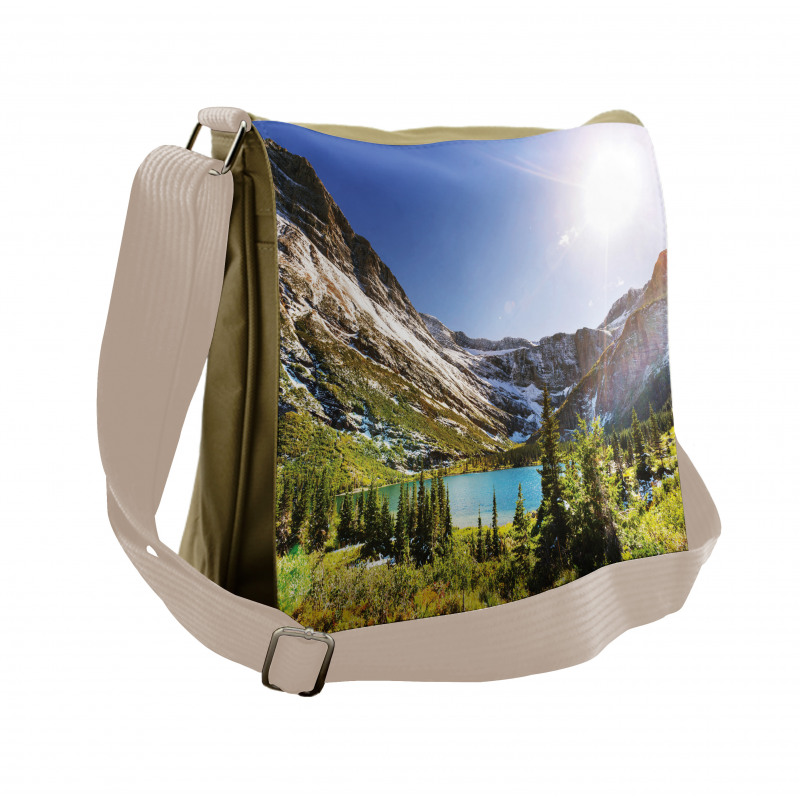 Peaceful Nature Scene Montana Messenger Bag