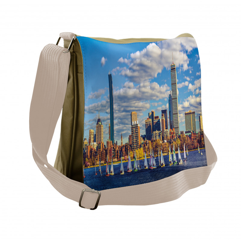 Panorama Style Boston Messenger Bag