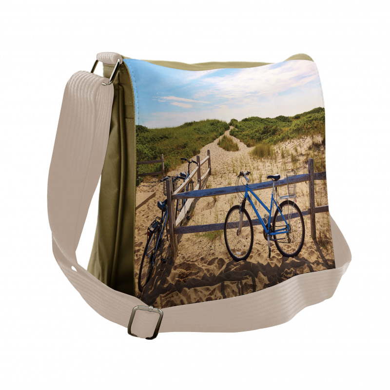 Bicycles and Fences Messenger Bag