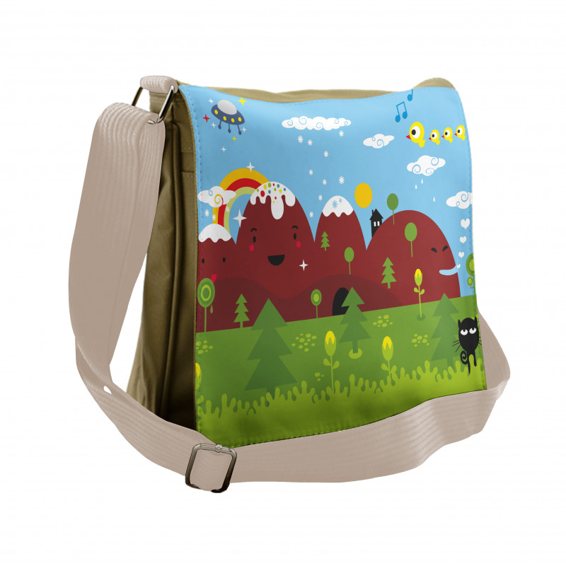 Doodle Land Countryside Messenger Bag