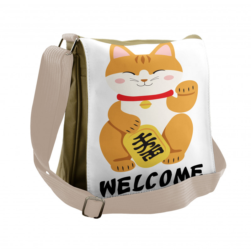 Nice Cat Doodle Messenger Bag