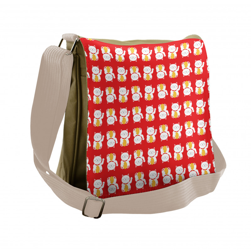 Luck Fortune Cat Messenger Bag