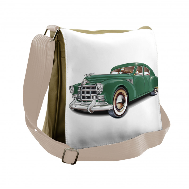 Nostalgic Vintage Car Messenger Bag