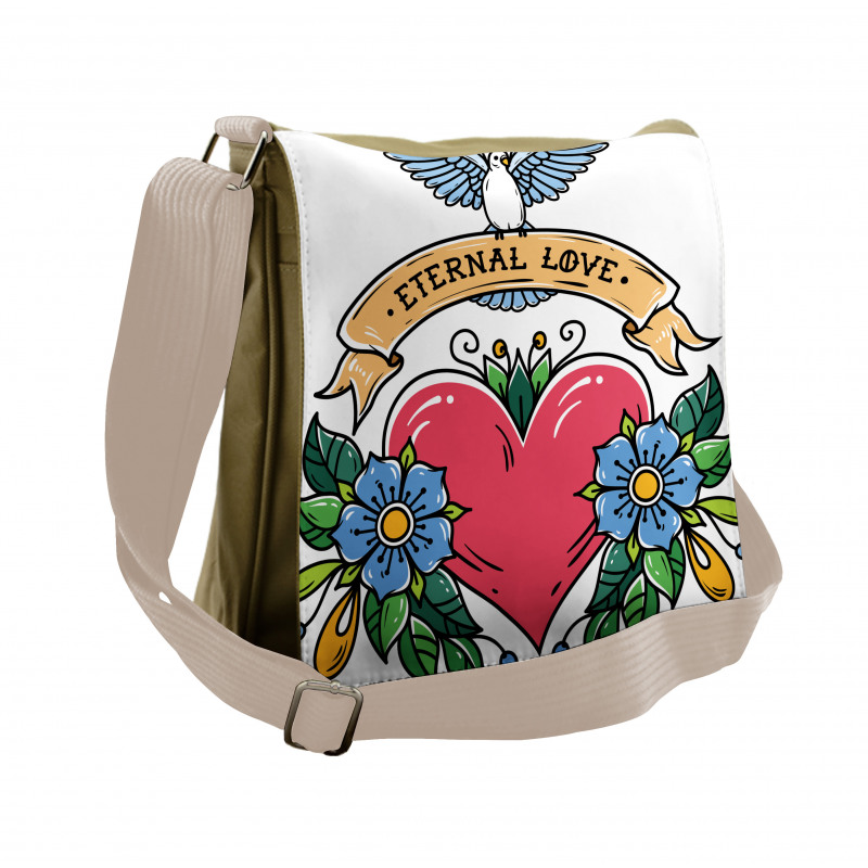 Eternal Love Flora Heart Messenger Bag