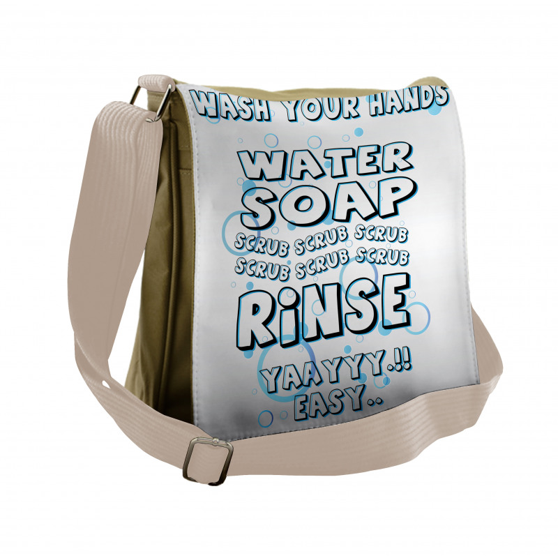 Water Soap Scrub Messenger Bag