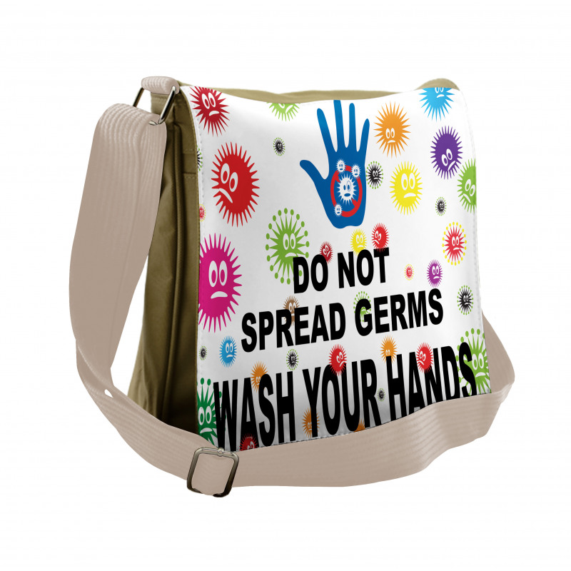 Do Not Spread Germs Messenger Bag