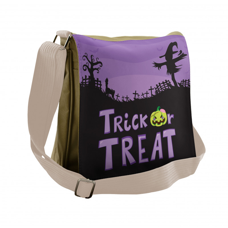 Halloween Trick or Treat Messenger Bag