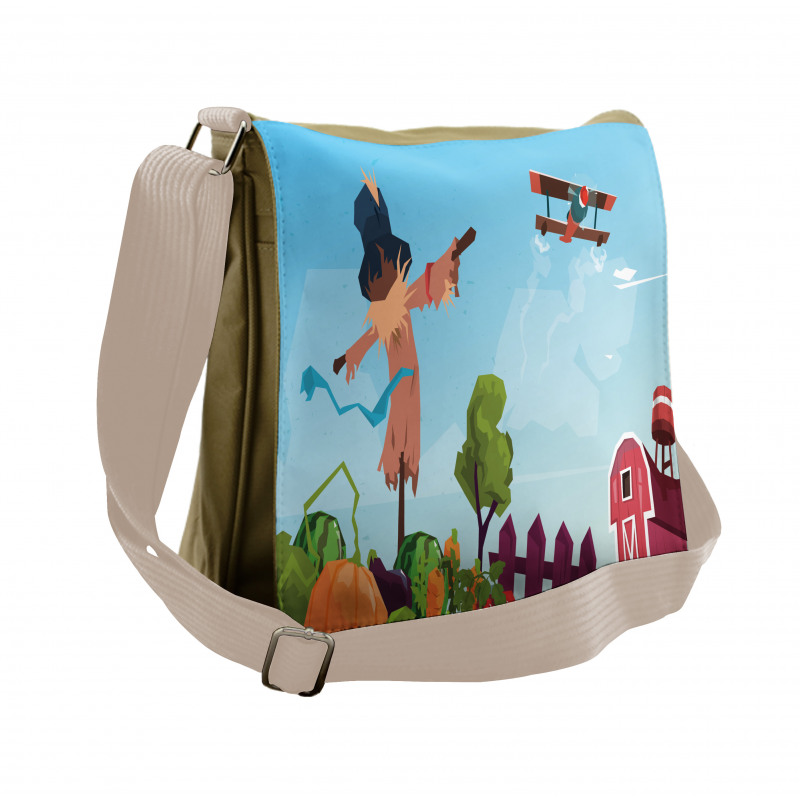 Countryside Cartoon Messenger Bag