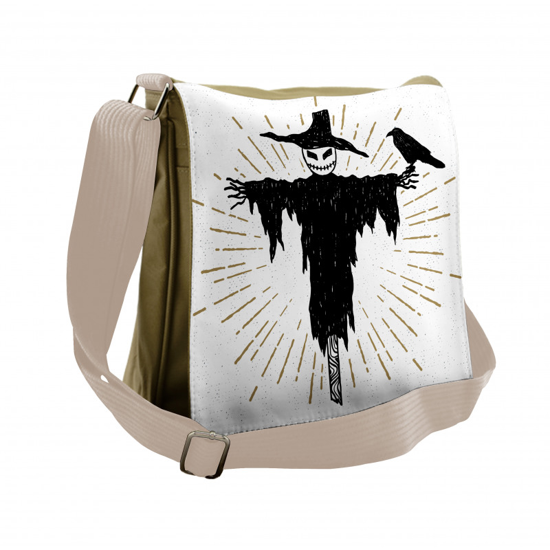 Halloween and Crow Messenger Bag