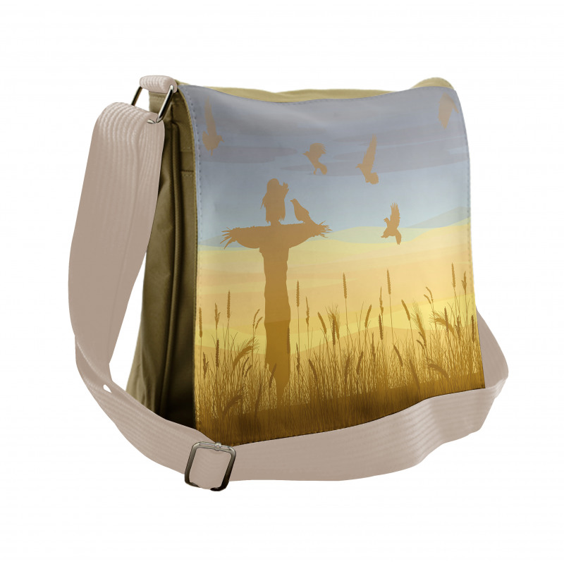 Wheat Field Landscape Messenger Bag